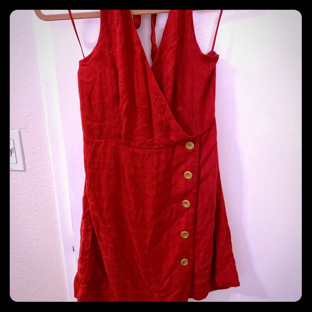 LSpace Red Wrap Dress
